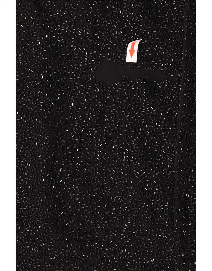 Ronald Joyce Damen ärmelloses Blusenoberteil UK 14 Medium Schwarz