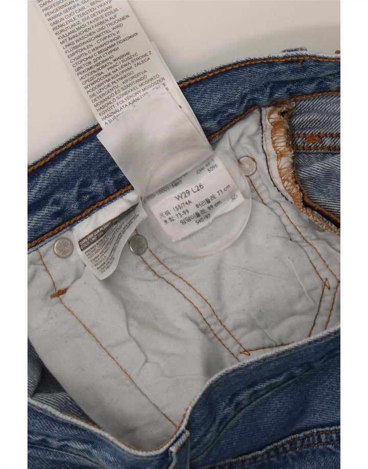 Levi's Herren 501 Straight Jeans W29 L26 Blaue Baumwolle
