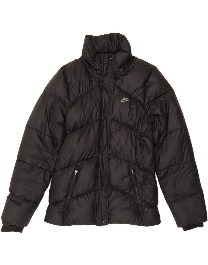 NIKE Womens Padded Jacket UK 8/10 Small Black Polyester Vintage Nike and Second-Hand Nike from Messina Hembry 