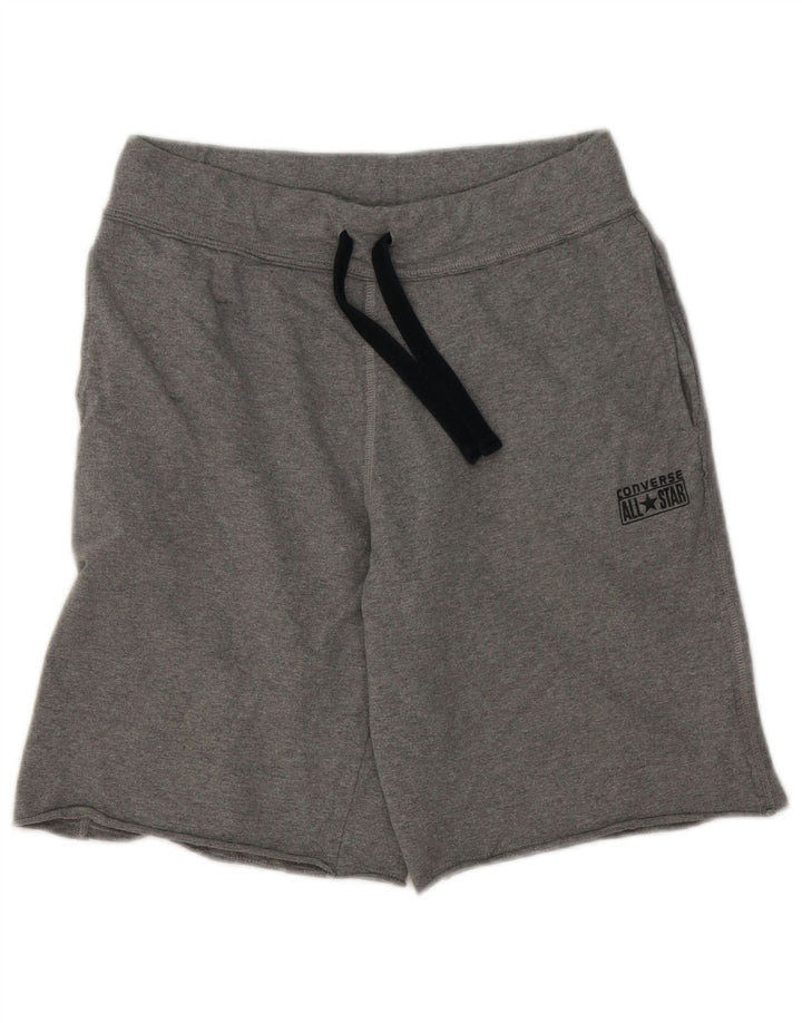 Converse Herren-Sportshorts, Größe S, graue Baumwolle