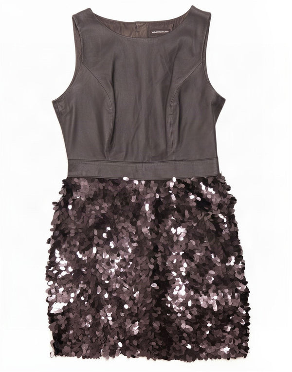 Warehouse Ärmelloses Damen-Etuikleid, UK 12, Mittelschwarz, Polyester