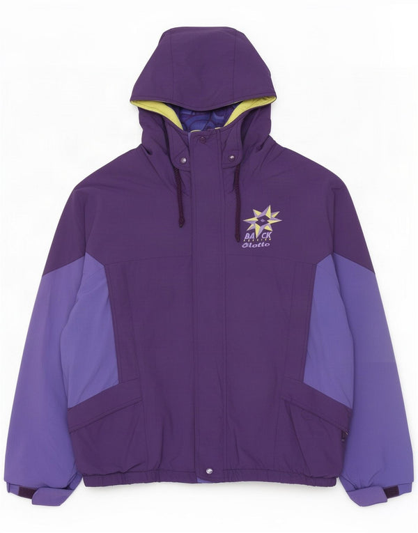 Lotto Damen-Skijacke mit Kapuze, UK 16, groß, lila, Colourblock-Nylon