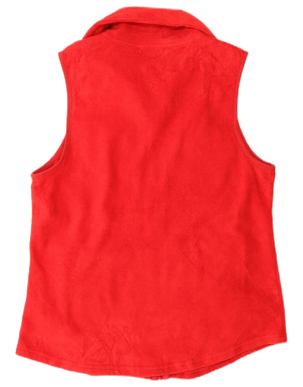 Chaps Damen-Fleeceweste, UK 16, Größe L, Rot, Polyester