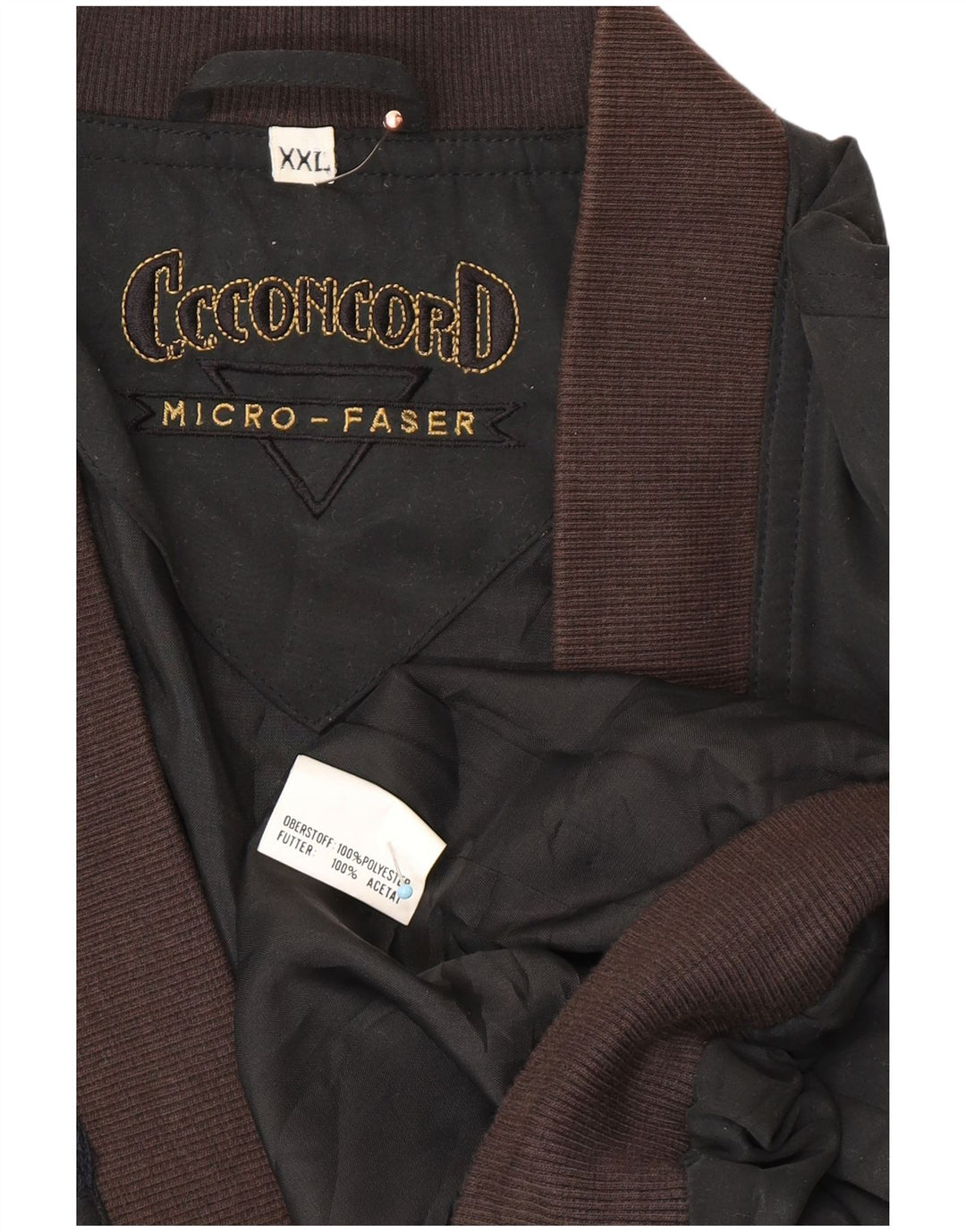C.C.CONCORD Herren Bomberjacke UK 44 2XL Schwarz Colourblock Polyester