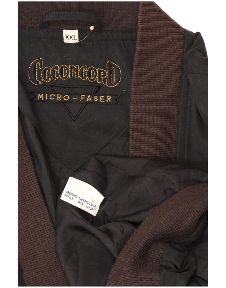 C.C.CONCORD Herren Bomberjacke UK 44 2XL Schwarz Colourblock Polyester