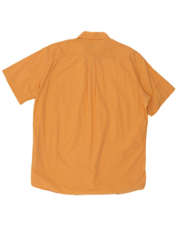 Kappa Herren Kurzarmhemd 3XL Orange Baumwolle