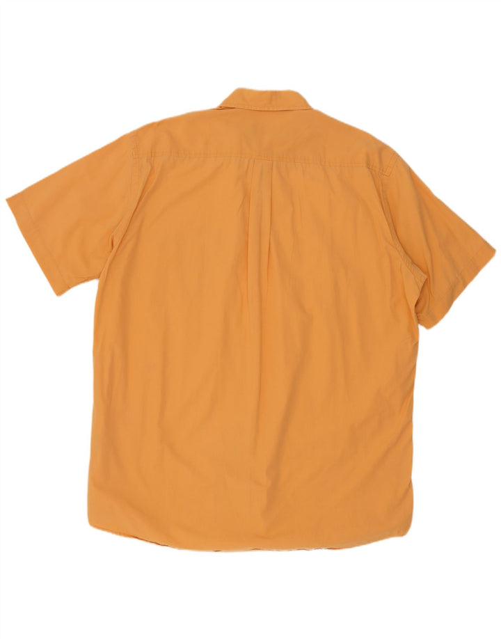 Kappa Herren Kurzarmhemd 3XL Orange Baumwolle
