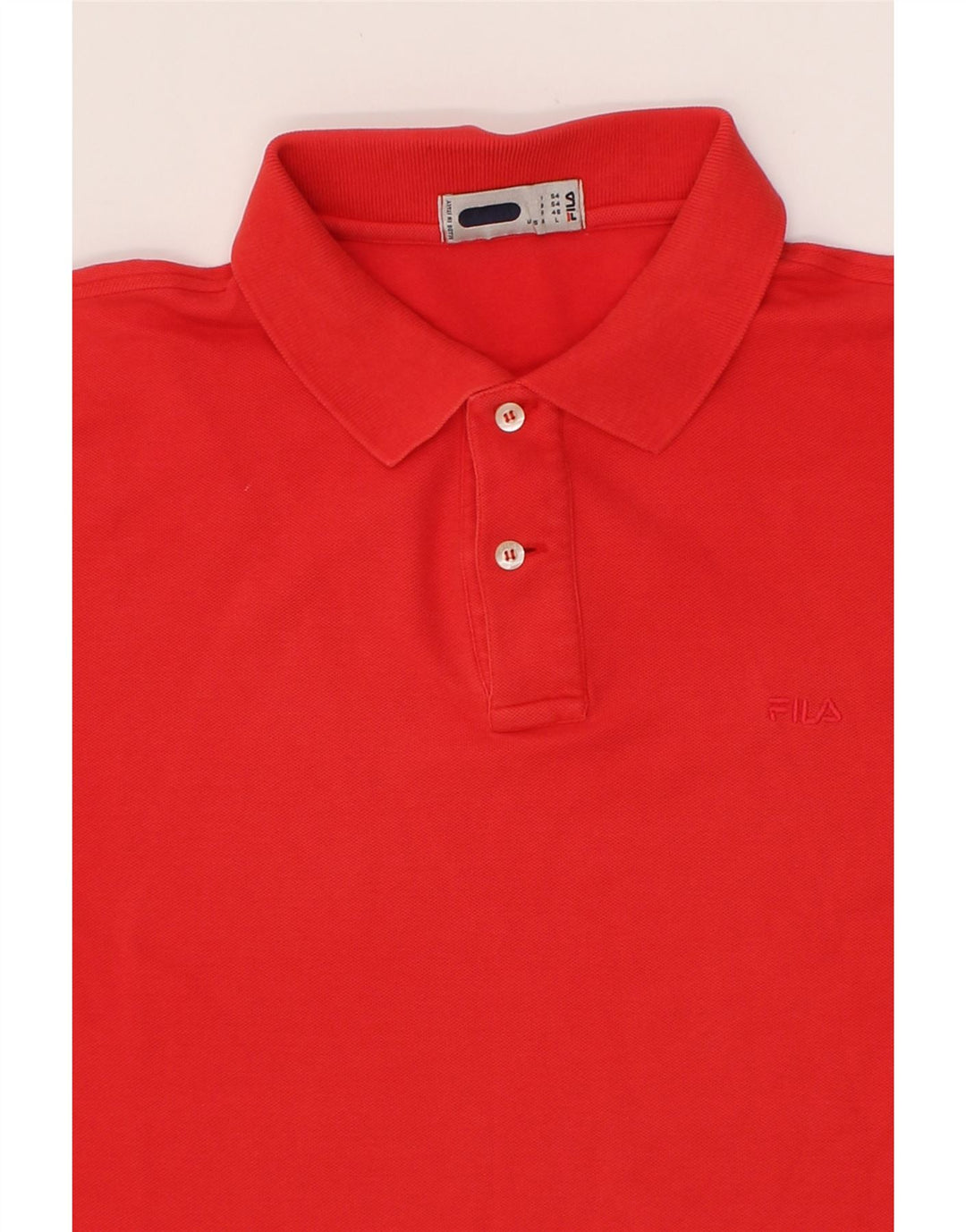 FILA Mens Polo Shirt IT 54 XL Red Vintage Fila and Second-Hand Fila from Messina Hembry 