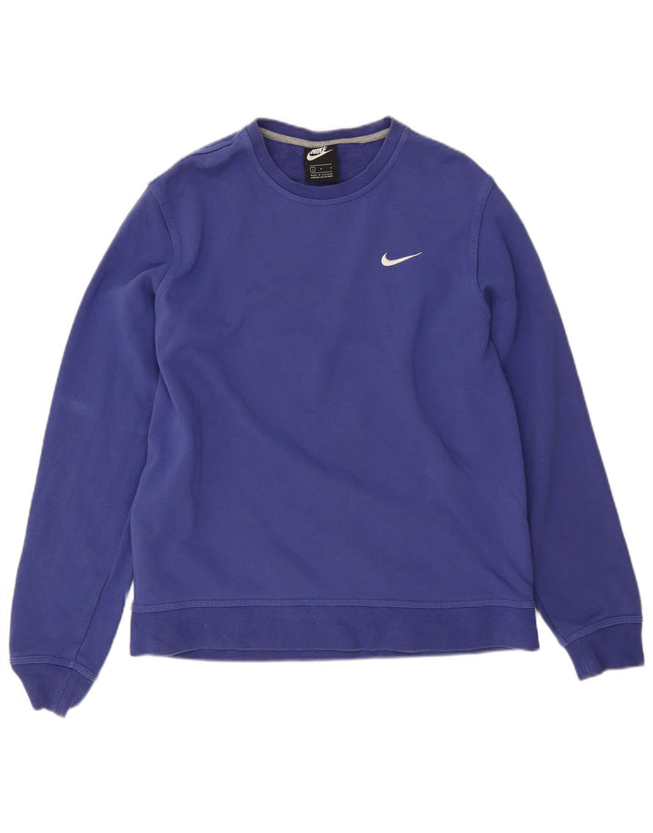Nike Herren-Sweatshirt-Pullover, große blaue Baumwolle