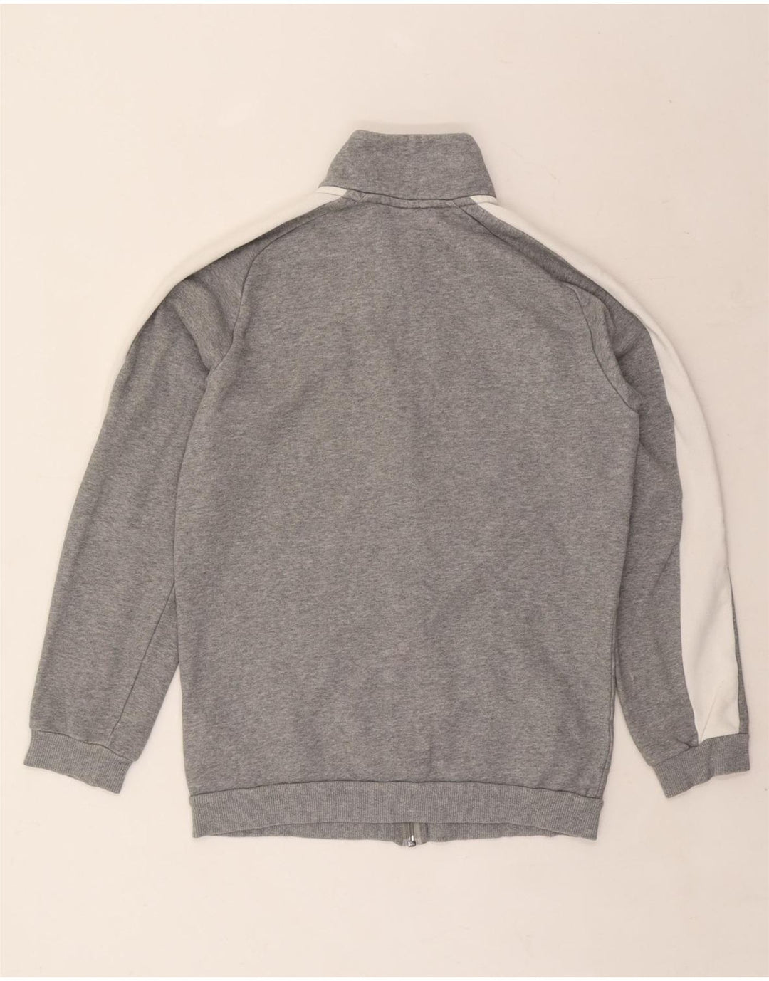 PUMA Herren-Trainingsanzug, Oberteil, Jacke, XS, Grau, Colourblock-Baumwolle