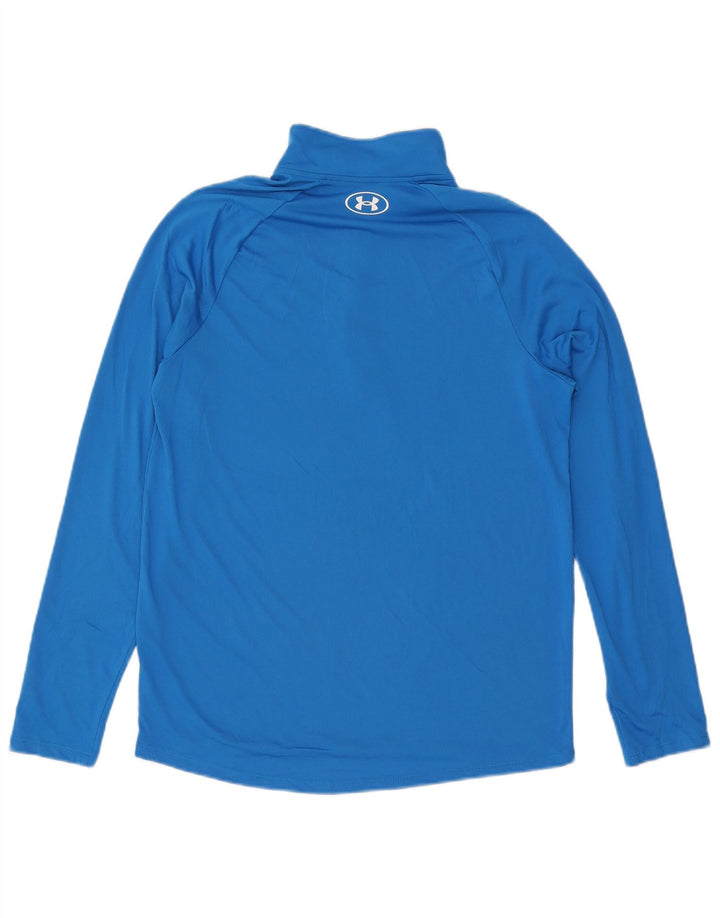 Under Armour Herren-Pullover-Trainingsoberteil mit Reißverschluss und Halsausschnitt, Mittelblau