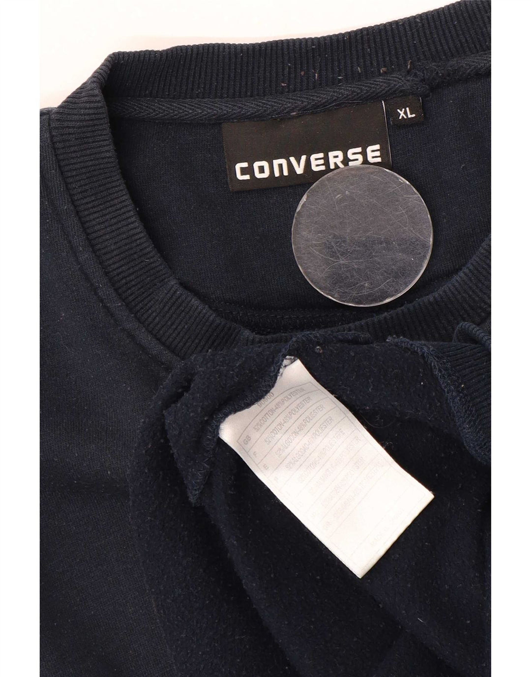 Converse Herren Chuck Taylor Sweatshirt Pullover XL Marineblau Baumwolle