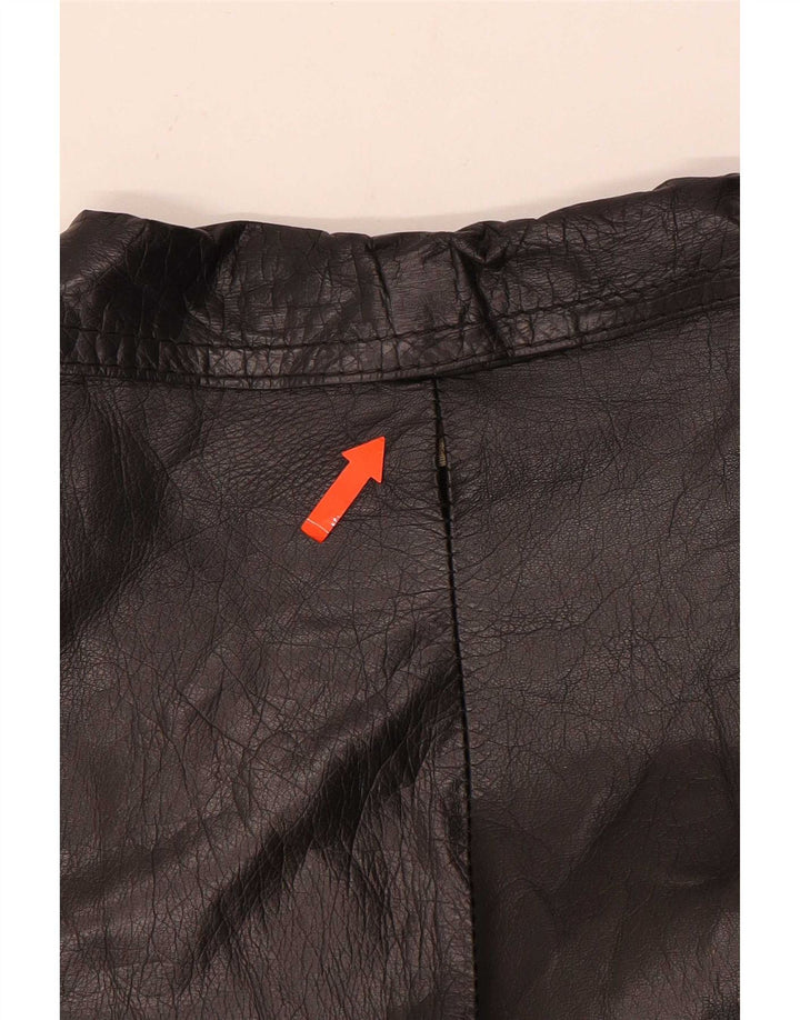 Maxime Damen Lederjacke UK 14 Medium Schwarz