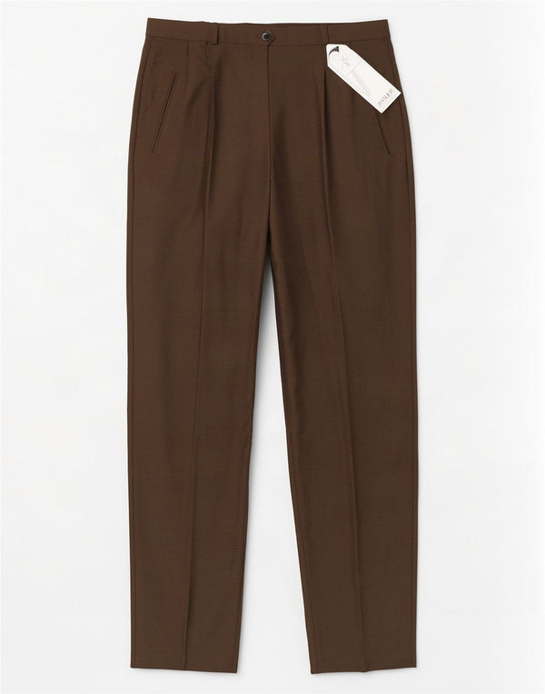 Basler Damen-Anzughose mit hoher Taille, schmal zulaufend, UK 10, Größe S, W26, L31, Khaki