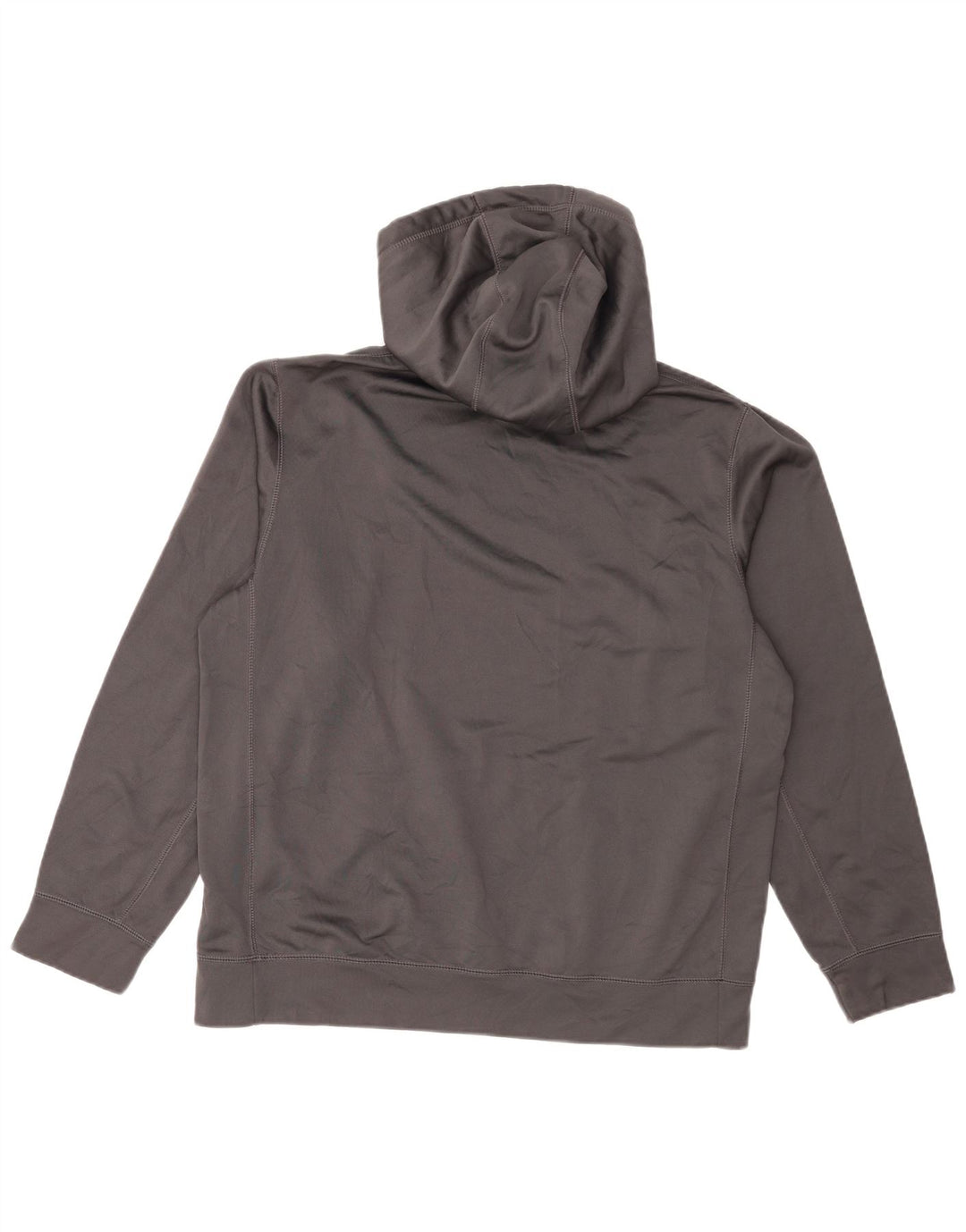 Nike Herren Therma-Fit Graphic Hoodie-Pullover, großes graues Polyester