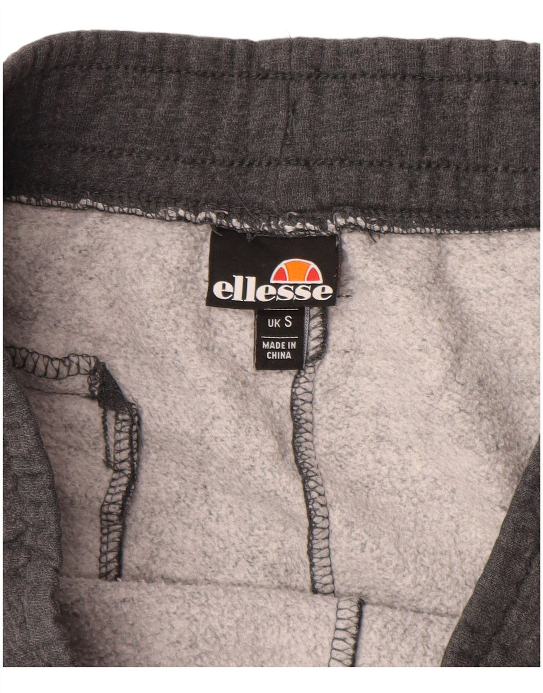 ELLESSE Herren-Sportshorts mit Grafik, Größe S, graue Baumwolle