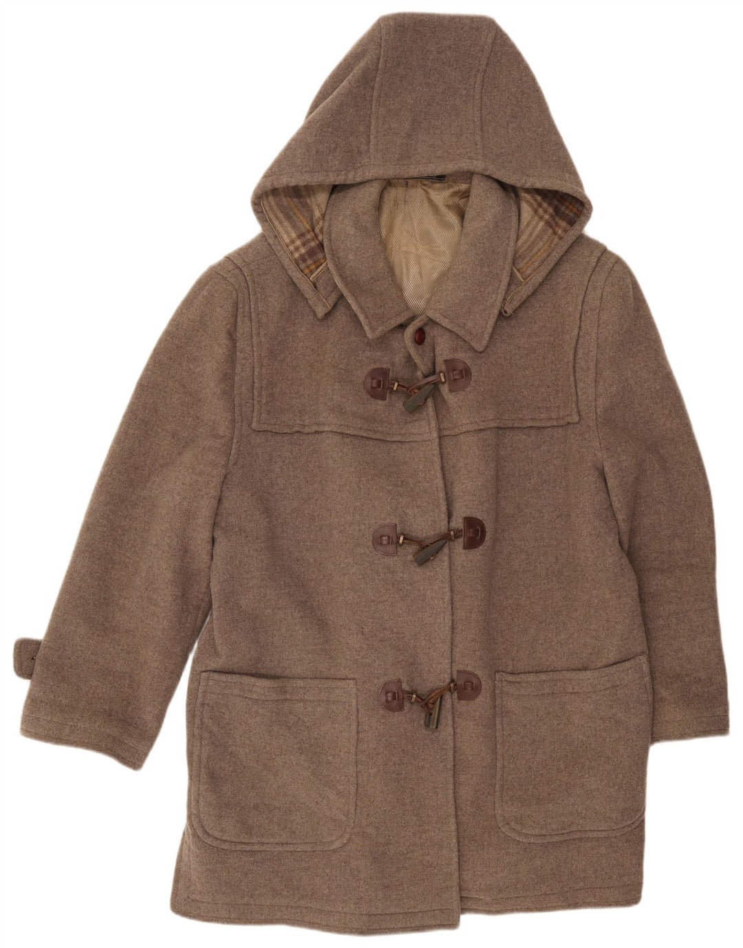 Vintage Herren Dufflecoat mit Kapuze UK 42 XL Grau