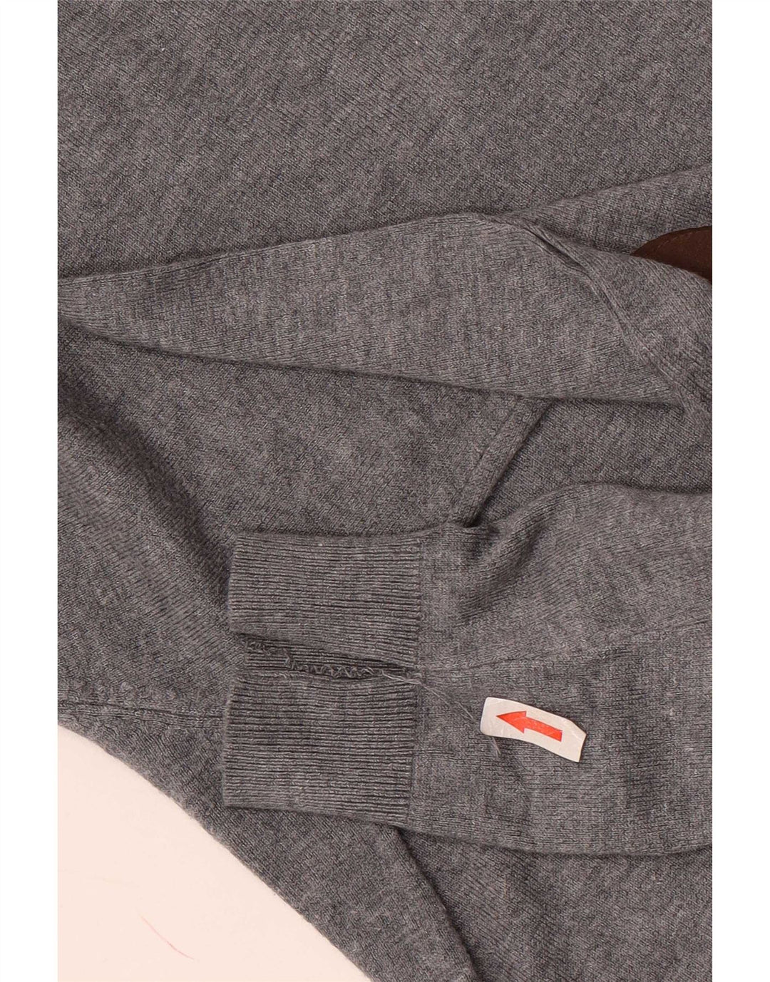 Zara Herren-Pullover mit V-Ausschnitt, mittelgraue Viskose