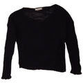 Übergroßer Damen-Pullover mit U-Boot-Ausschnitt von Zara, Gr. 10, Marineblau