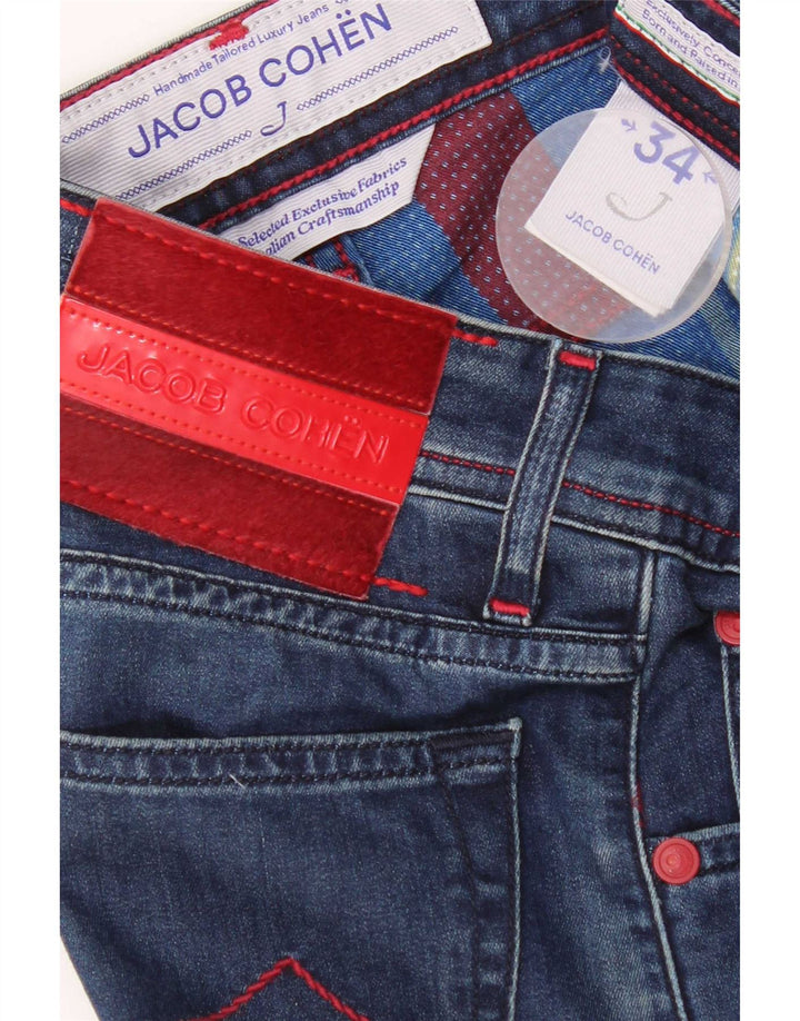 Jacob Cohen Damen Slim Jeans W34 L31 Blaue Baumwolle