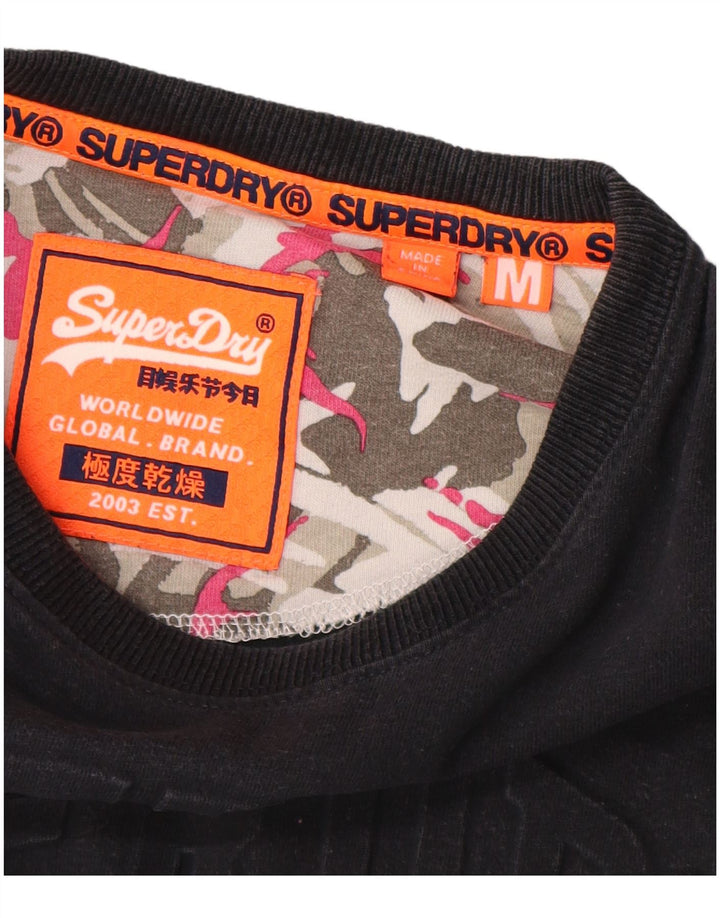 SUPERDRY Herren-T-Shirt mit Grafik, mittelmarineblaue Baumwolle