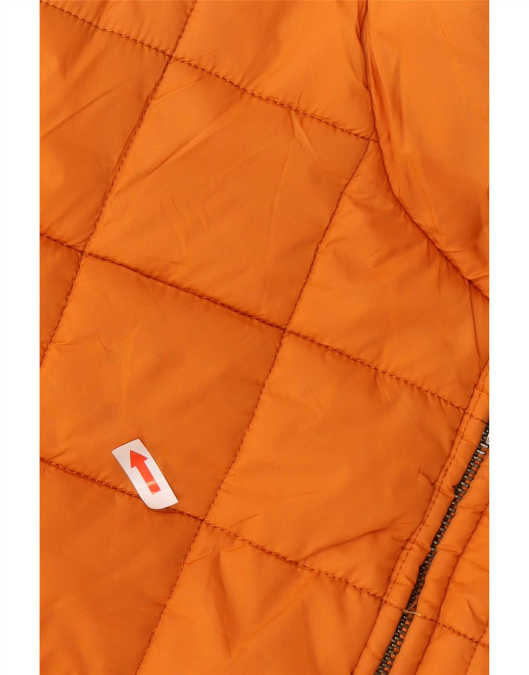 Wattierte Jacke für Herren von Zara, UK 38, Mittelorange, Farbblock-Polyester