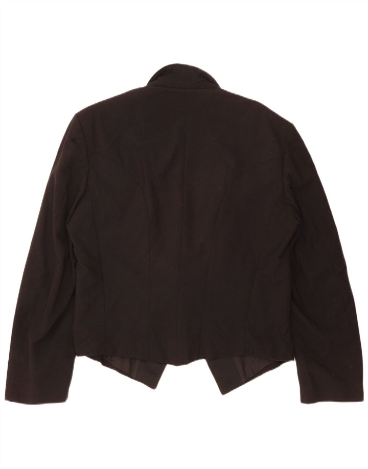 Wilvorst Damen 1-Knopf-Blazerjacke UK 16 Large Schwarz