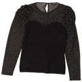 Lipsy Damen-Blusenoberteil mit langen Ärmeln, Gr. 40, Größe S, Schwarz, Viskose