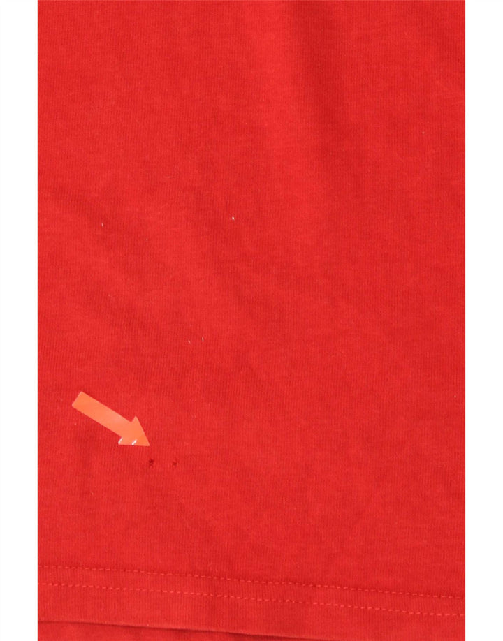 Superdry Herren Grafik-T-Shirt-Oberteil aus mittelroter Baumwolle