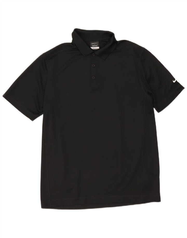 Nike Herren Dri Fit Poloshirt, großes schwarzes Polyester