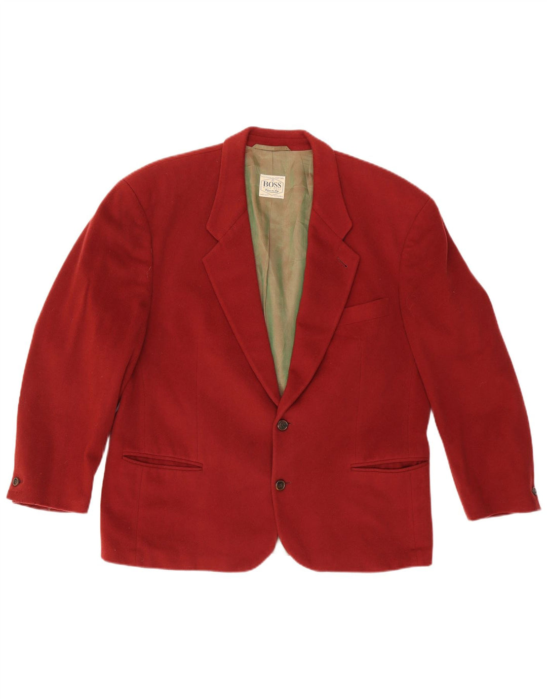 Hugo Boss Herren-Blazer mit 2 Knöpfen, EU 54, 2XL, rote Wolle