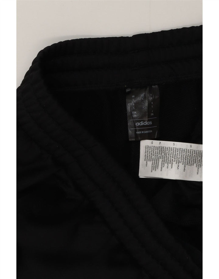 ADIDAS Herren-Trainingshose, Jogginghose, Größe L, Schwarz, Polyester