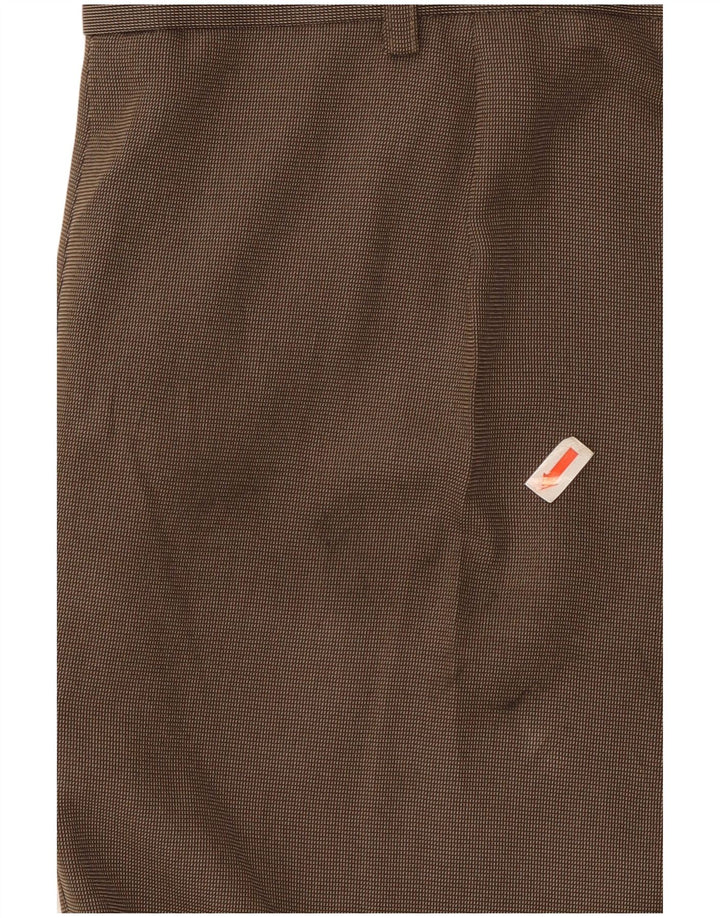 Marks & Spencer Herren-Anzughose in normaler Passform, W40, L29, braun, Polyester
