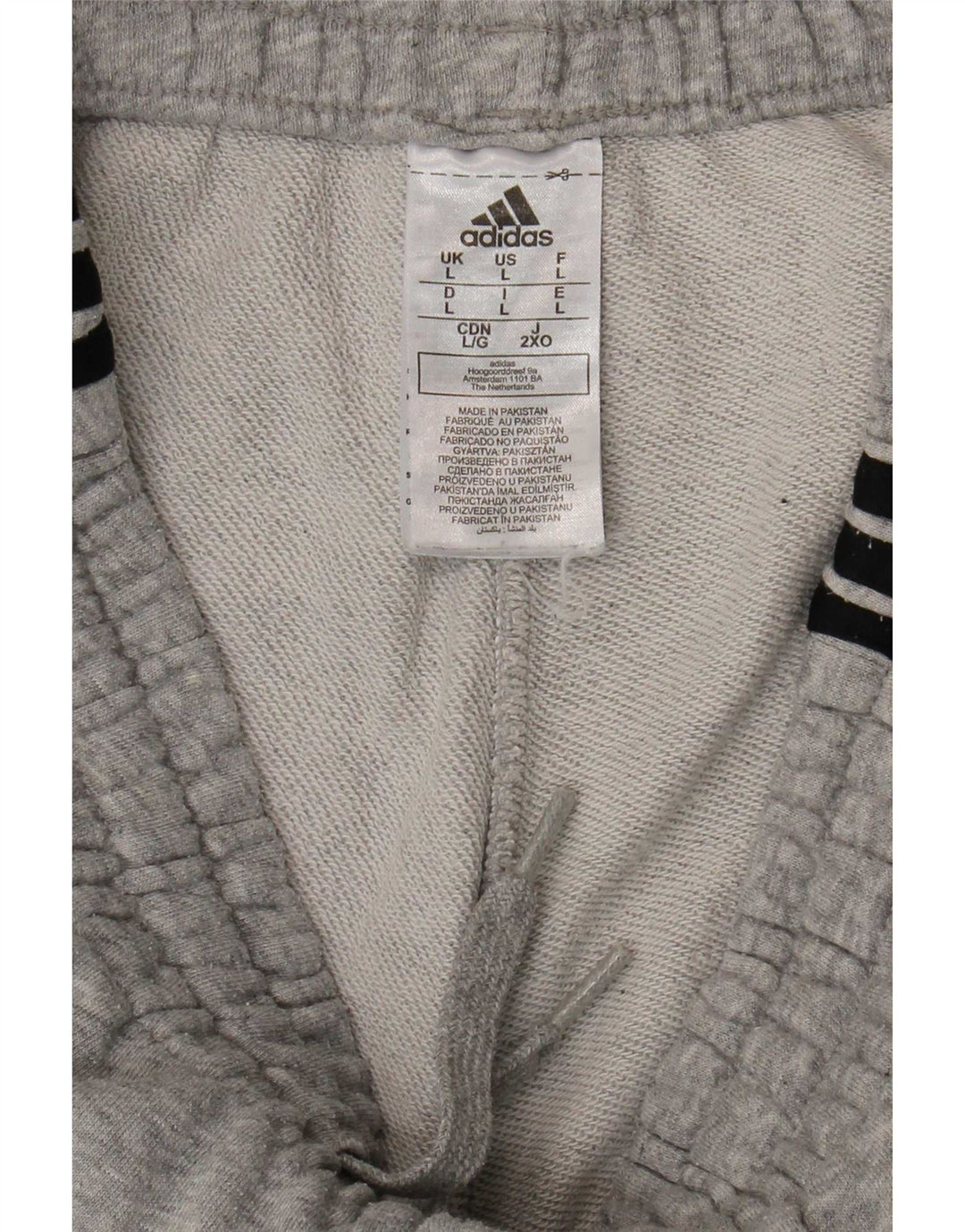 Adidas Herren Trainingshose Jogger Große graue Baumwolle