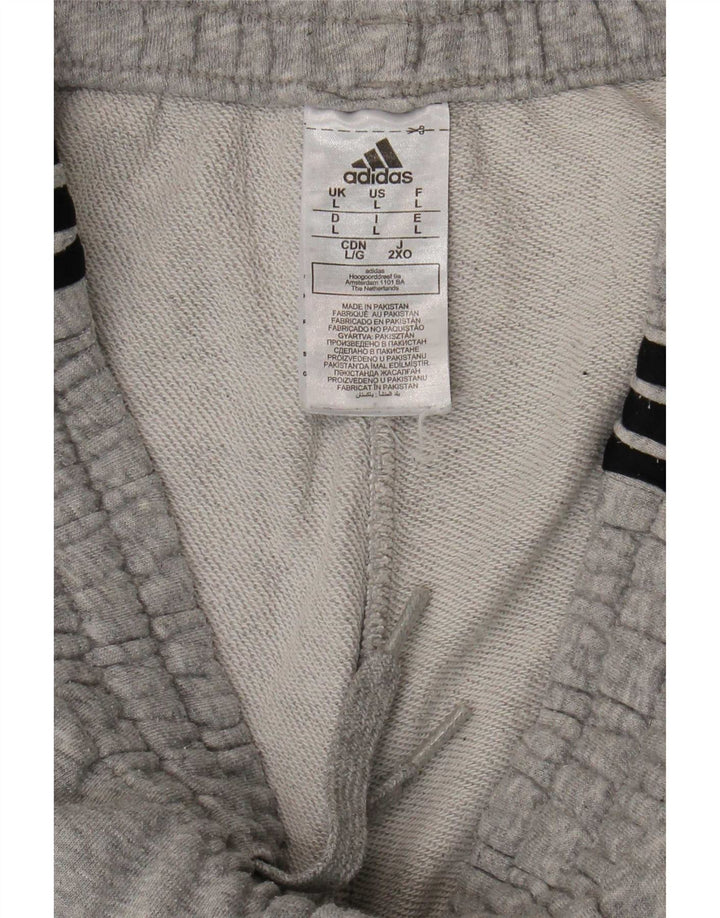 Adidas Herren Trainingshose Jogger Große graue Baumwolle