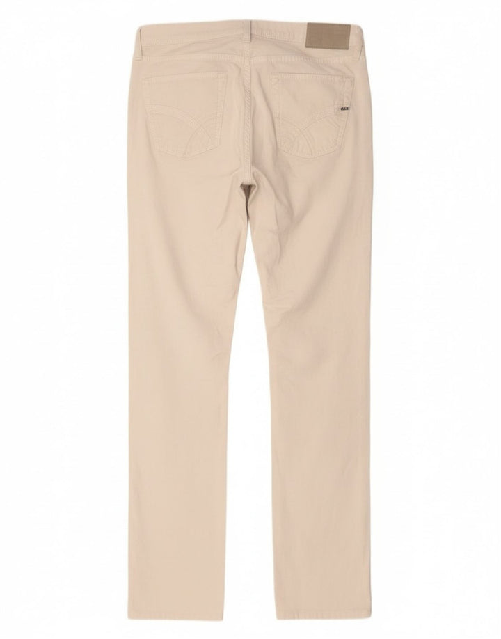 Gas Damen Albert Slim Jeans W29 L34 Weiße Baumwolle