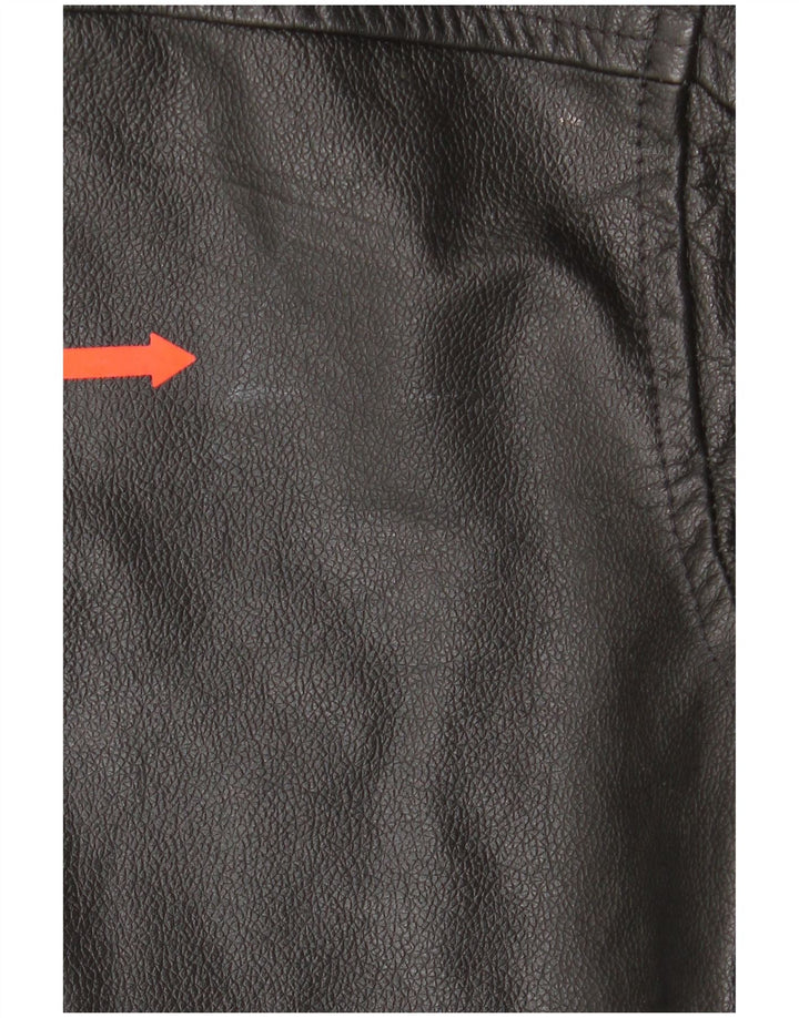 4 You Herren Lederjacke UK 38 Mittelschwarzes Leder