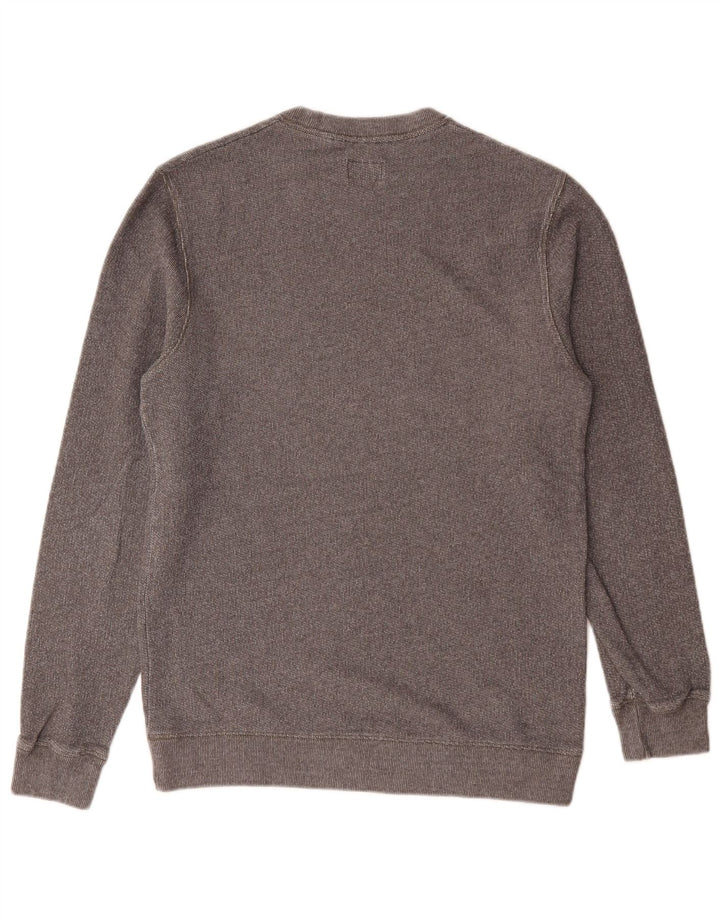 Jack Wills Herren-Sweatshirt mit Grafik, mittelgraue Baumwolle
