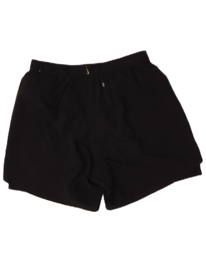 Nike Damen Dri Fit Sportshorts, groß, aus schwarzem Polyester