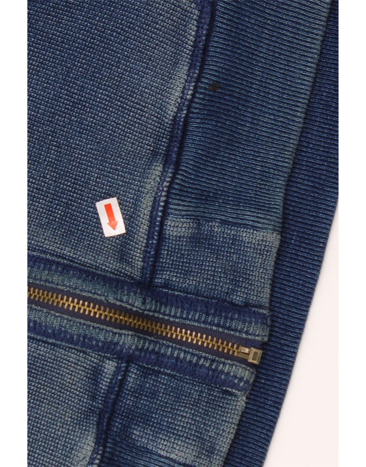 FAT FACE Herren-Kapuzenpullover mit Reißverschluss, mittlere marineblaue Baumwolle