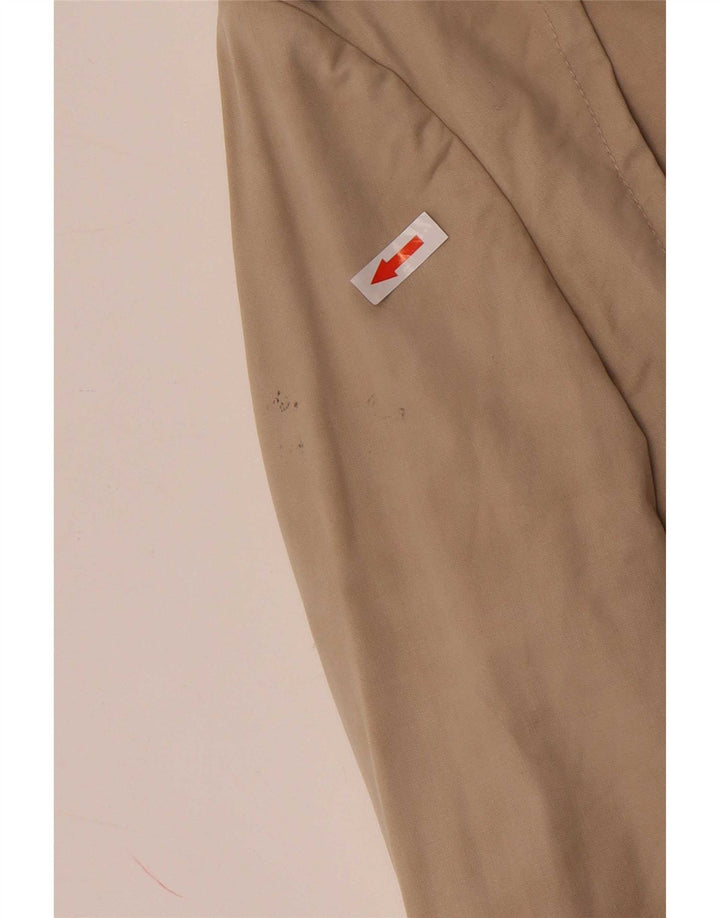 Massimo Dutti Damen Kurzer zweireihiger Trenchcoat UK 14 Mittelbeige