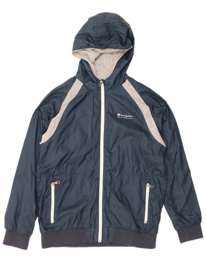 CHAMPION Windjacke für Jungen, 13–14 Jahre, XL, Marineblau, Farbblock