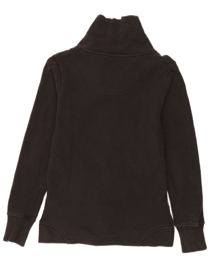 Reebok Damen-Trainingsanzugoberteil, UK-Größe 12, mittelschwarz, Baumwolle