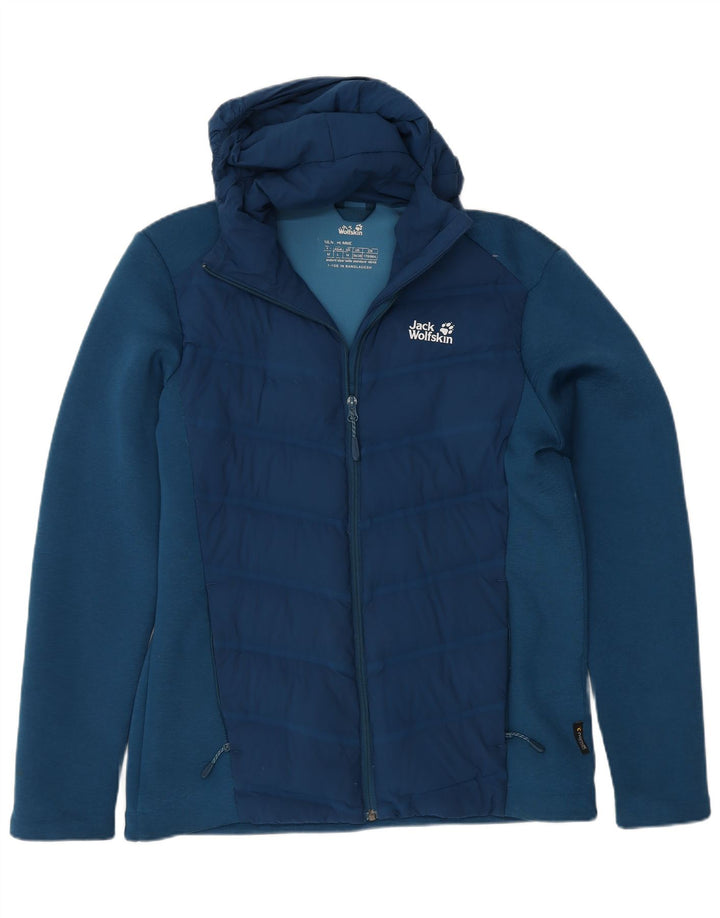 Jack Wolfskin Herren-Windbreakerjacke mit Kapuze, UK 36/38, Größe S, blau, Polyester