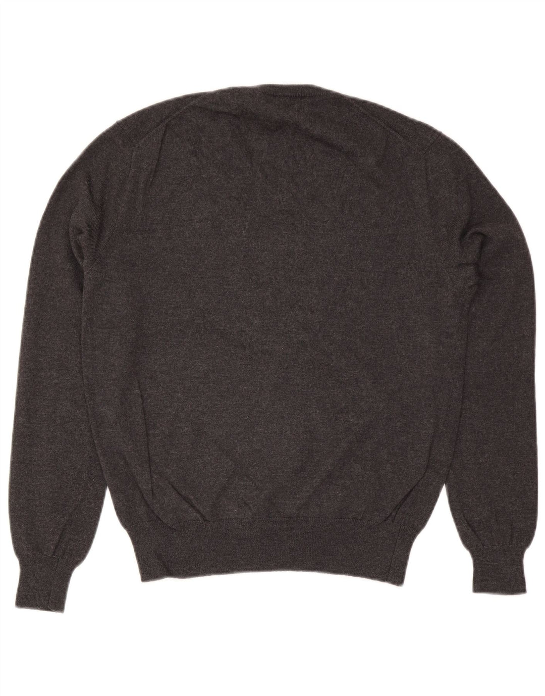 Polo Ralph Lauren Herren-Pullover mit V-Ausschnitt aus mittelgrauer Wolle