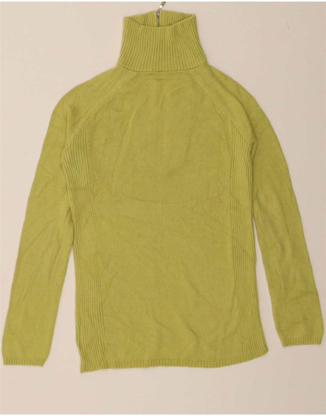 EDDIE BAUER Mens Zip Neck Jumper Sweater Medium Green Cotton Vintage Eddie Bauer and Second-Hand Eddie Bauer from Messina Hembry 