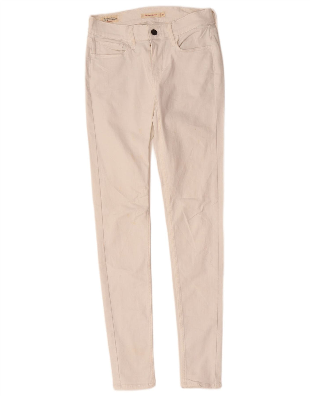 Levi's Damen 710 Super Skinny Jeans W27 L29 Weiß