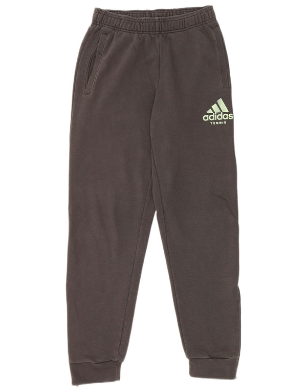 Adidas Mens Graphic Tracksuit Trousers Joggers Small  Grey Cotton