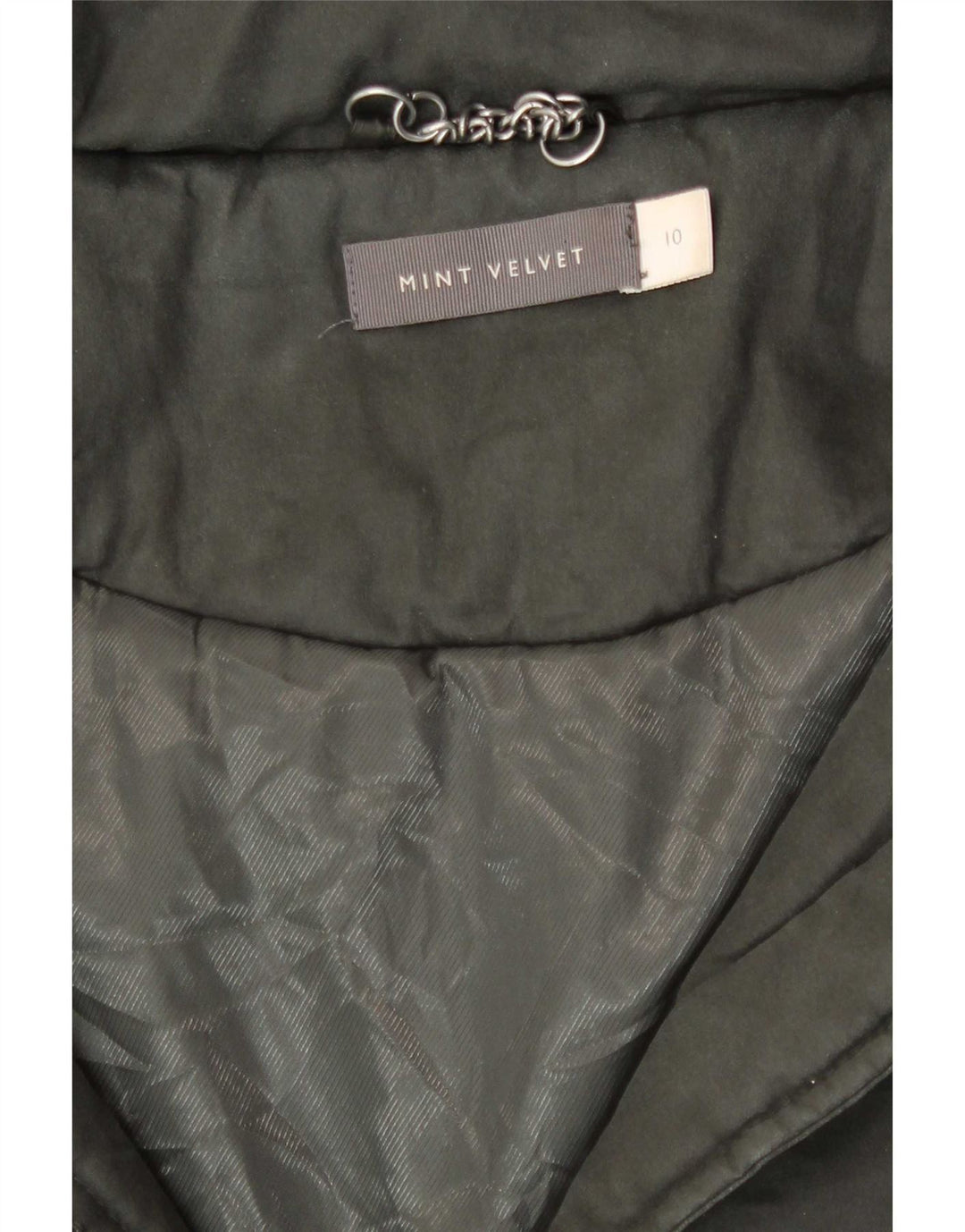 MINT VELVET Damen-Parkajacke mit Kapuze, UK 10, Größe S, Khaki