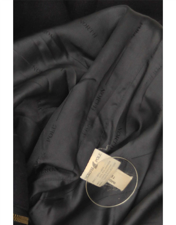 North Pole Herren Dufflecoat UK 42 XL Marineblaue Wolle